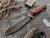 Dawson Knives Marauder Fixed Blade Knife (Apocalypse Black MagnaCut | Red & Black G-10)