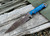 Dawson Knives Marauder Fixed Blade Knife (Scorched Earth MagnaCut | Blue & Black G-10)