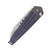 Medford Nosferatu Flipper Button Lock Folding Knife Tumbled S45VN  Bead Blasted Violet Handles Flamed Hardware