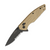 Bear and Son Rancor IX Black 2.83in Partially Serrated Drop Point