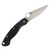 Spyderco Military Model Left Hand Black G10 4in Satin Plain Blade SPC36GPLE