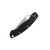 Spyderco Military Model Left Hand Black G10 4in Satin Plain Blade SPC36GPLE