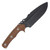 Wander Tactical Uro Fixed Blade Knife Iron Washed Brown Micarta