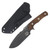 Wander Tactical Uro Tactical Fixed Blade Knife (Raw Finish, Brown Micarta) WTURO03