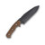 Wander Tactical Smilodon The Oath Fixed Blade Knife D2 Iron Washed Brown Micarta