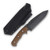 Wander Tactical Smilodon The Oath Fixed Blade Knife D2 Iron Washed Brown Micarta