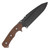 Wander Tactical Smilodon FIxed Blade Knife (Raw D2 Blade | Brown Micarta Handle)