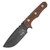 Wander Tactical Lynx Fixed Blade Knife (Iron Washed  Brown Micarta)