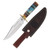 Frost Chipaway Cutlery Midnight Stream Fixed Blade Hunting Knife (Blue Smooth Bone)