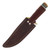 Chipaway Classics Rat Tail Bowie Fixed Blade Knife Green Bone 