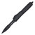 Microtech Makora II Out-the-Front Automatic Knife (D/E Black P/S | Black Carbon Fiber)