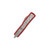 Microtech UTX-85 Signature Series OTF Automatic Knife Stonewash Dagger/Daytona Red with Bubble Titanium Inlay