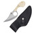 Frost Chipaway Cutlery The Snook Fixed Blade Knife (White Smooth Bone)
