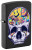 Zippo Psychedelic Skull and Moon Lighter (Black Light Reflective)