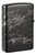 Zippo High Polish Black Flame Design Lighter