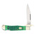 Buck Creek Swing Guard Lockback Folding Knife (Green Jigged Bone) BC6111GJB