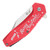 Steel Warrior Merry Christmas Linerlock Folding Knife (Red Aluminum)