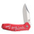Steel Warrior Merry Christmas Linerlock Folding Knife (Red Aluminum)