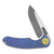 Curtiss Custom F3 Large Slicer Flipper Framelock Folding Knife (Purple  Two-Tone Yellow)