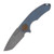 Curtiss Custom Knives F3 Medium Framelock Folding Knife (Magnacut Spanto  Two-Tone Blue/Bronze)