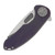 Curtiss Custom Knives F3 Medium Framelock Flipper Folding Knife (Magnacut Wharny  | Bronzed Plum Titanium) CCKF3MWFPLMZB