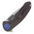 Curtiss Custom Knives F3 Medium Framelock Flipper Folding Knife (Magnacut Slicer | Smooth Bronze/Blue) CCKF3MSFBZBLU