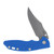 Hinderer XM-18 3.5 Framelock Flipper Folding Knife (Working Finish Bowie  Blue G-10)