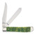 Case Lizard Skin Green Bone Mini Trapper Folding Knife