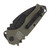 Medford Praetorian Scout Linerlock Folding Knife (PVD Tanto D2  Olive Drab G-10  PVD Hardware)