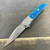 Finch Knife Co Stinger Caribbean Blue Ribbed Bone SMKW Exclusive