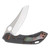 Olamic Wayfarer 247 Framelock Folding Knife 127-M (Satin Mouflon  Dark Blast  Fedokume)