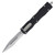 Microtech Dirac Delta Out-the-Front Automatic Knife (D/E Stonewash P/S | Black)