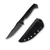Toor Knives Krypteia Fixed Blade CARBON FIBER 4in Black Drop Point