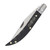 Rough Ryder Black Reserve Black Plain Bearhead Toothpick Folding Knife