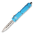 Microtech Ultratech Auto OTF Knife Turquoise 3.46in Satin PS Dagger