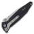 Microtech Socom Elite Manual Black Aluminum Stonewash Partially Serrated Clip Point