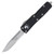 Microtech UTX-85 Out-the-Front Automatic Knife (Partially Serrated Stonewash S/E | Black)