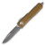 Microtech UTX-85 Auto OTF Tan 3.11in Apocalyptic Part Serrated Drop Point Blade