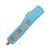 Microtech UTX-85 OTF Automatic Knife Satin Drop Point/Turquoise AUMT2314TQ