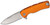 LionSteel ROK Framelock Folding Knife (Satin M390 Steel Blade | Orange Aluminum Handle)