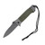Szco Task Force Folding Knife Olive Green 3.75 Inch Plain Drop Point 300362GN