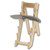 3.5" Wide Wood Pocketknife Stand