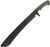 Medford Knives Tach Machete Black PVD Coated CPM-S7 Steel Plain Edge Blade OD Green G-10 Handles