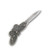 Novelty Cutlery Butterfly Knife Cast Metal  1.44" Plain Satin Pen NV318