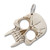 White Skull Self Defense Tool with Keyring