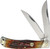 Rough Ryder Brown Stag Bone Jumbo Trapper Folding Knife