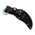 RAINBOW KARAMBIT BLD BLK NYLN FIBER HNDL