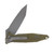 Microtech SOCOM Elite Linerlock Folding Knife Knife Apocalyptic Tanto/OD Green Aluminum AUMT16110APO