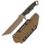 Halfbreed MIK-05P Medium Infantry Fixed Blade Knife (K340 Dark Earth Ranger Green G-10)