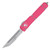 Microtech Ultratech Out-the-Front Automatic Knife (Partially Serrated Stonewash T/E| Pink)